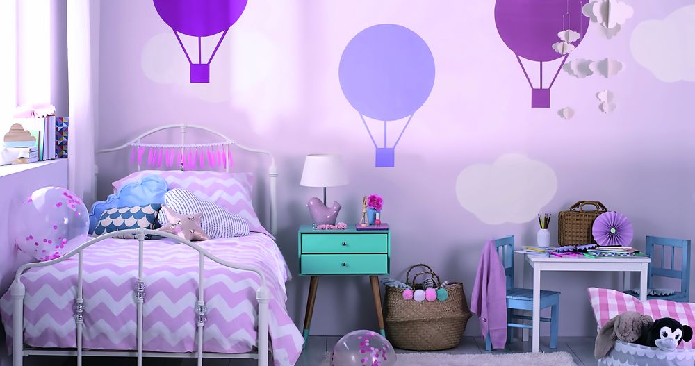 light purple girls room