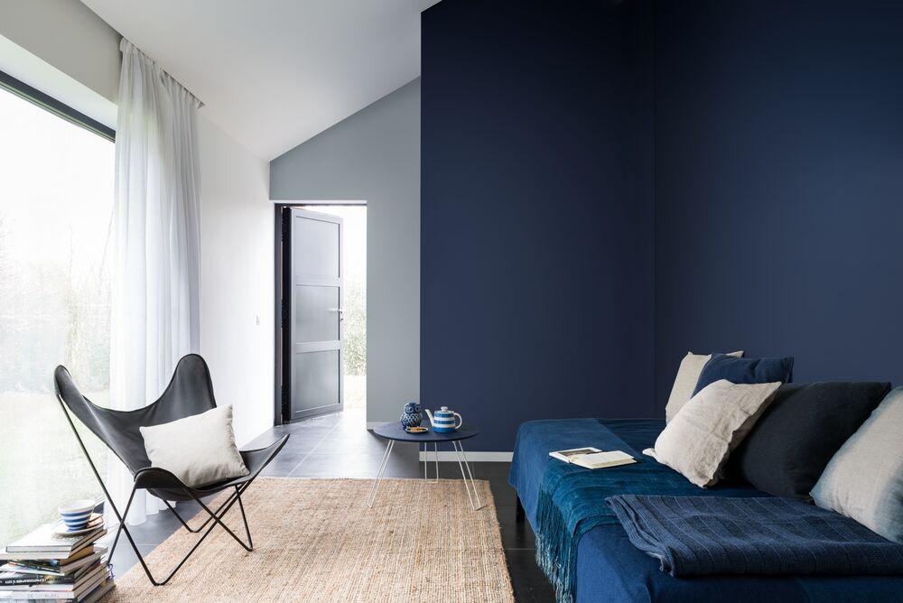 Using Dark Blue Paint In Every Room Of, Teal Living Rooms Uk