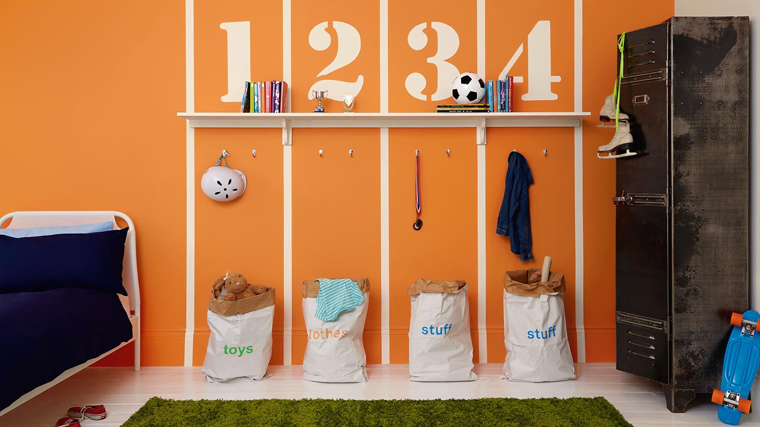 Kids Bedrooms How to create a sportthemed bedroom Dulux